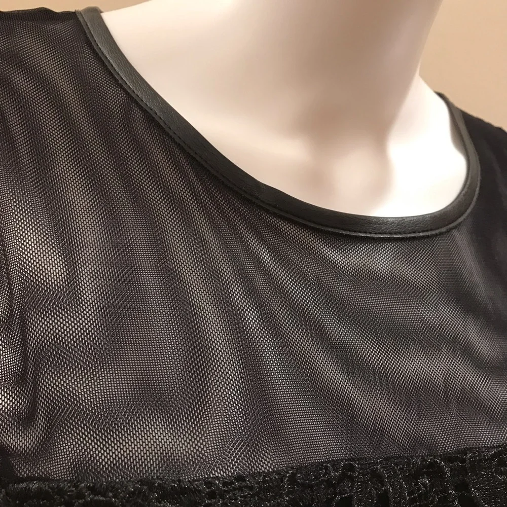 INC International Concepts Black Lace Dress Size 8 Sleeveless Formal Elegant - Picture 6 of 14